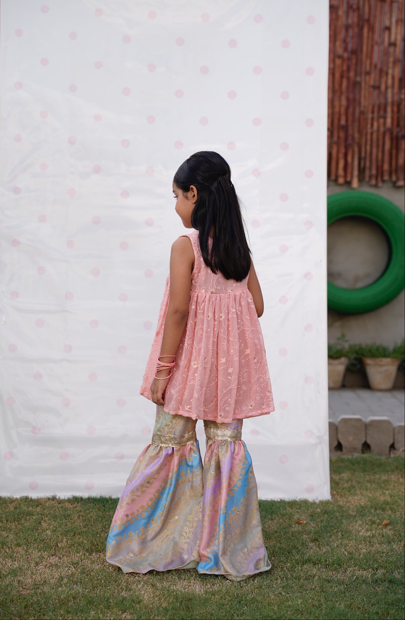 Opal Blush Gharara Set