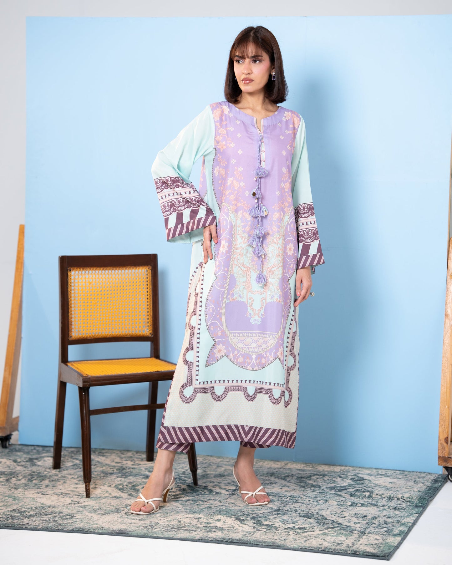 Indigo Royal Kaftan | SHAFAE