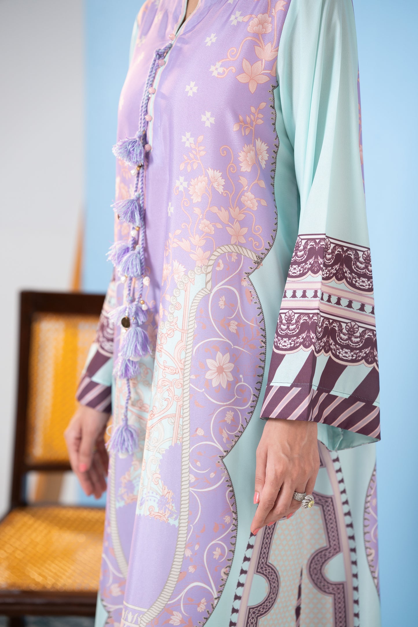 Indigo Royal Kaftan | SHAFAE