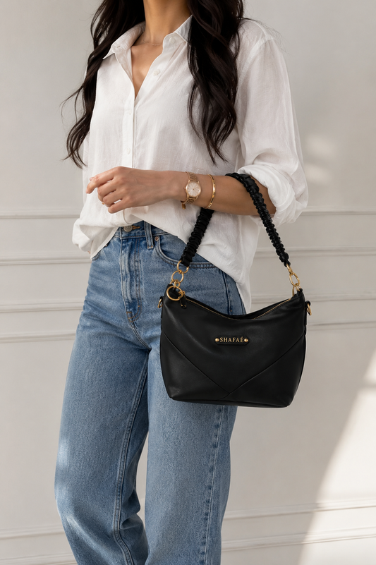 NOIR CRECENT BAG