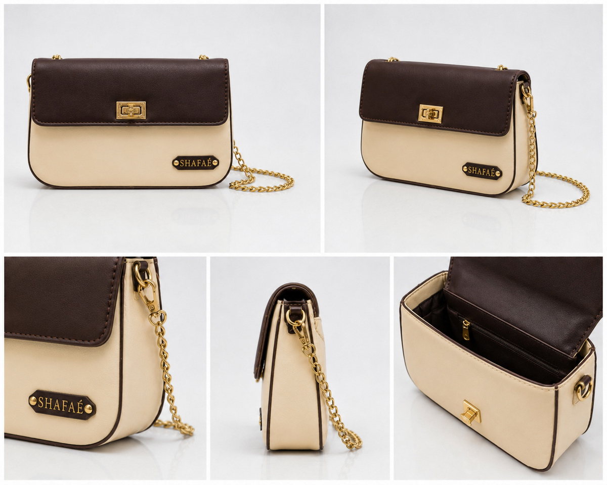 The Cream & Cocoa Clutch