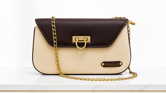 The Cream & Cocoa Clutch
